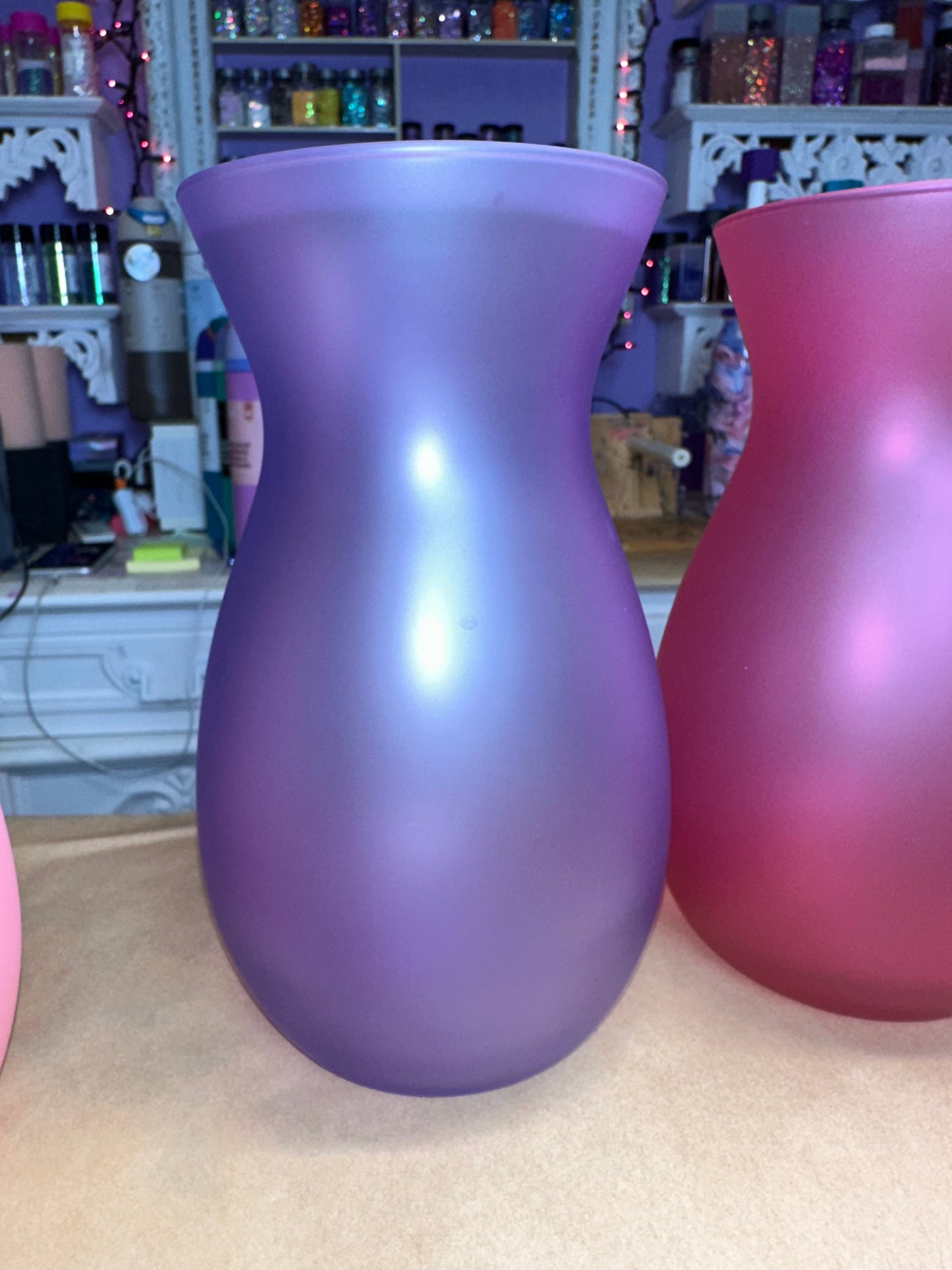 Frosted Vases
