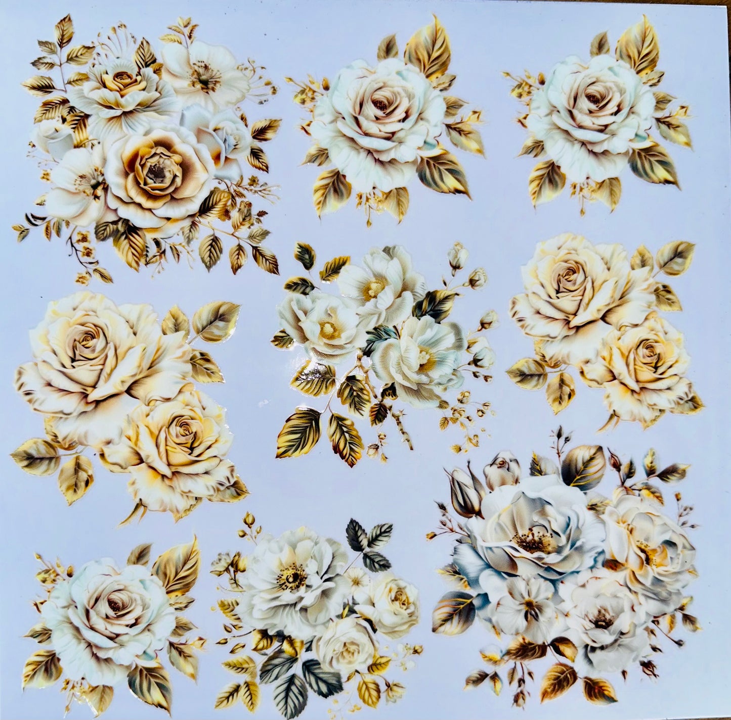 Gold|Cream Roses