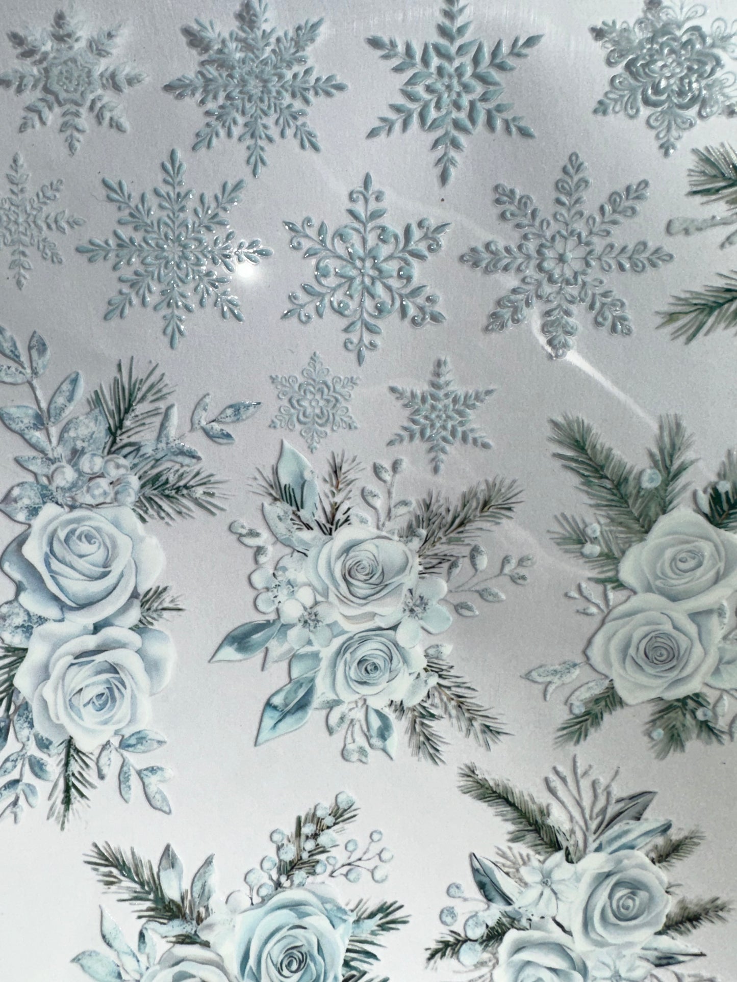 Frosted Roses & Snowflakes