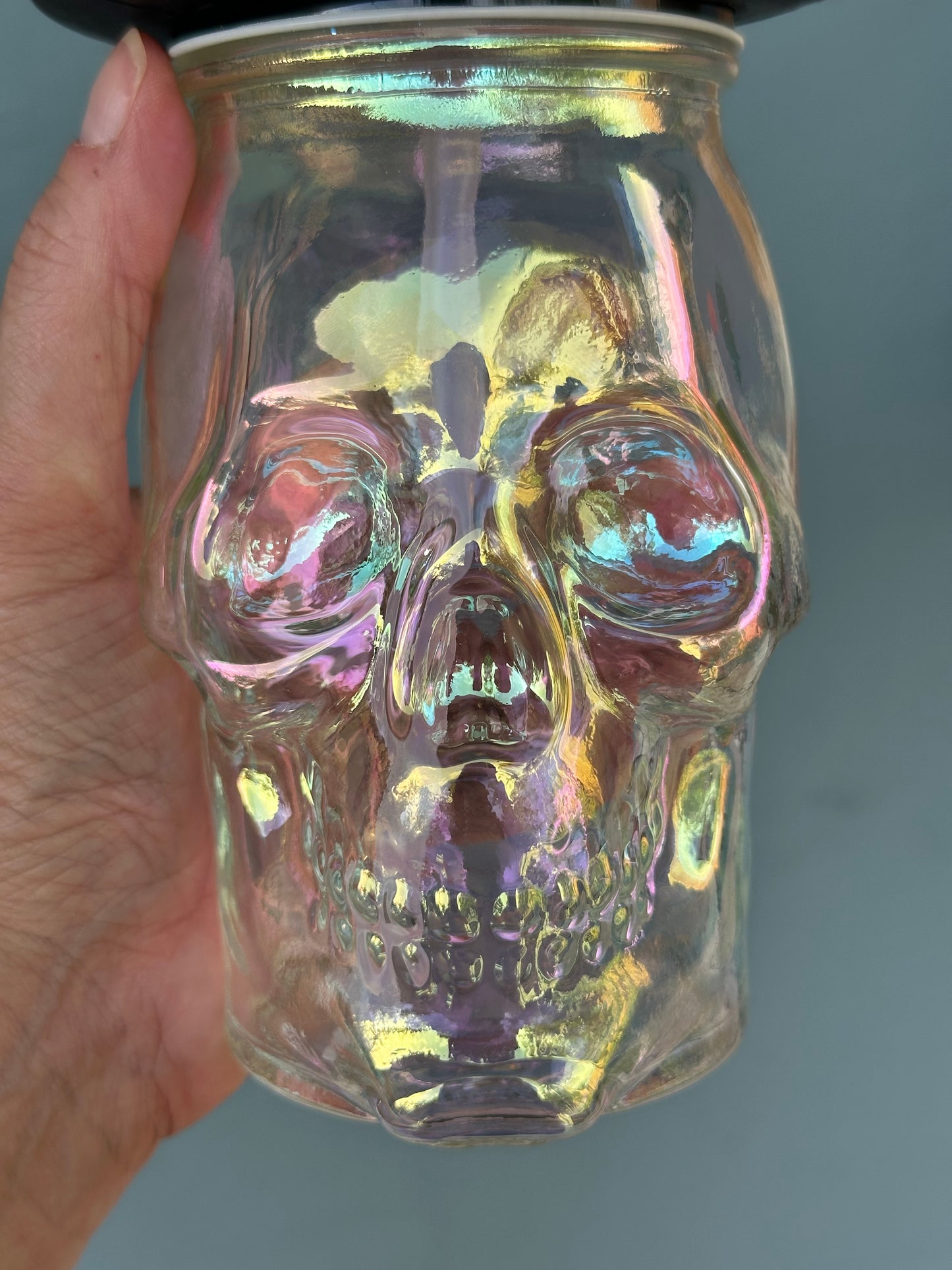 Mr. Skull Mason Cups w/lid & straw