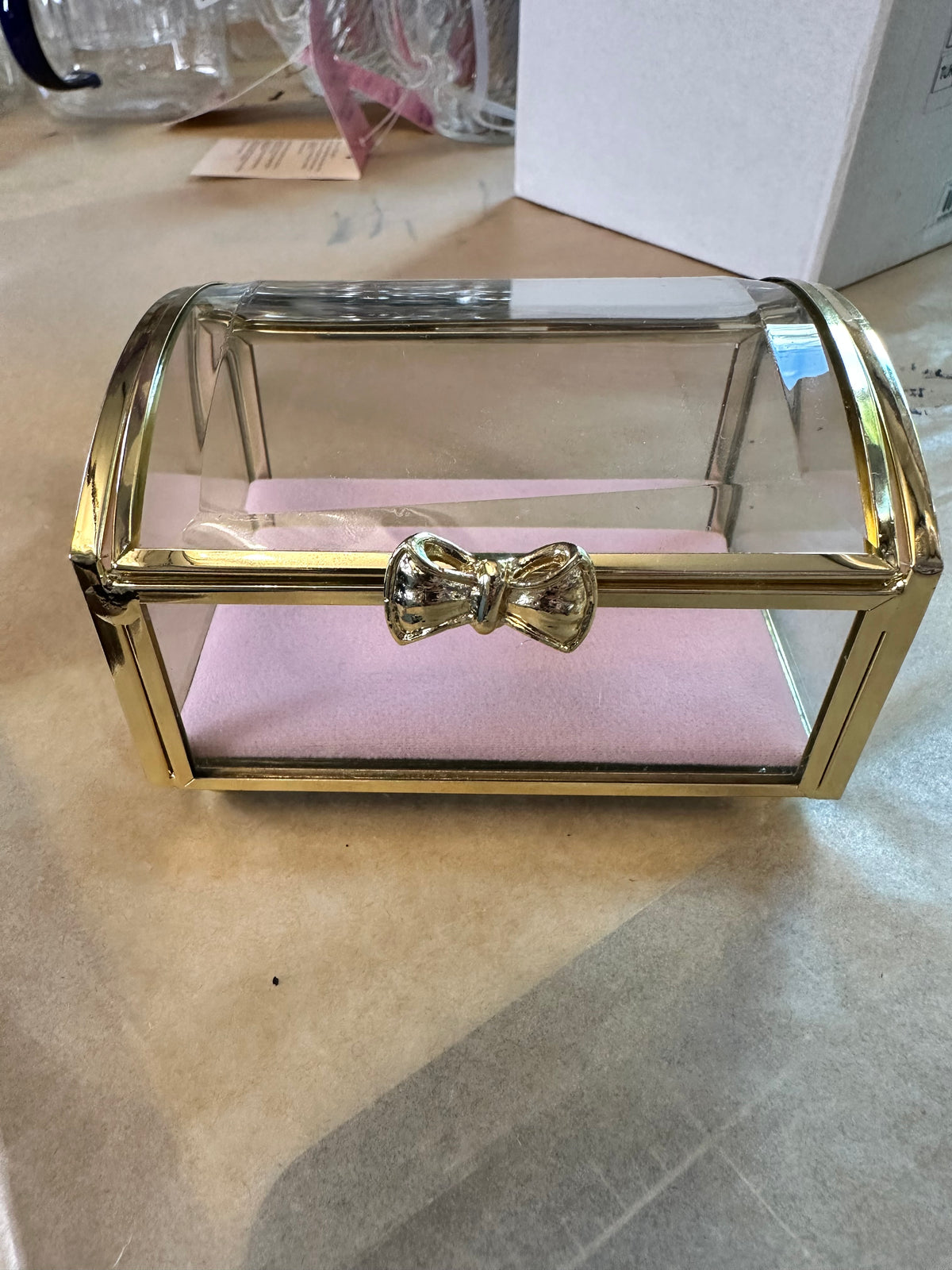 Glass Jewelry Box