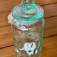 44oz Glass Storage w/Flower Lid