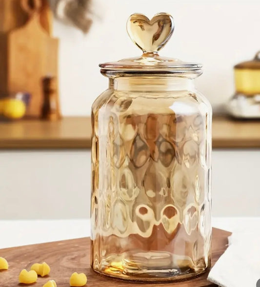 Heart Food Jars Set of 3