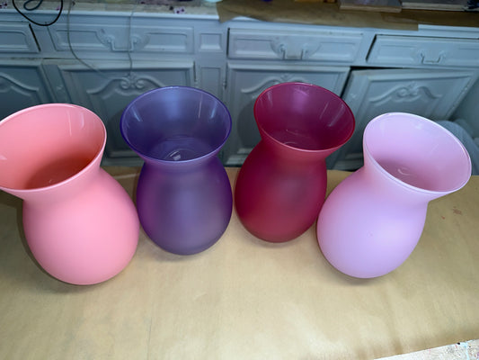 Frosted Vases