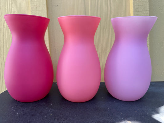 Frosted Vases