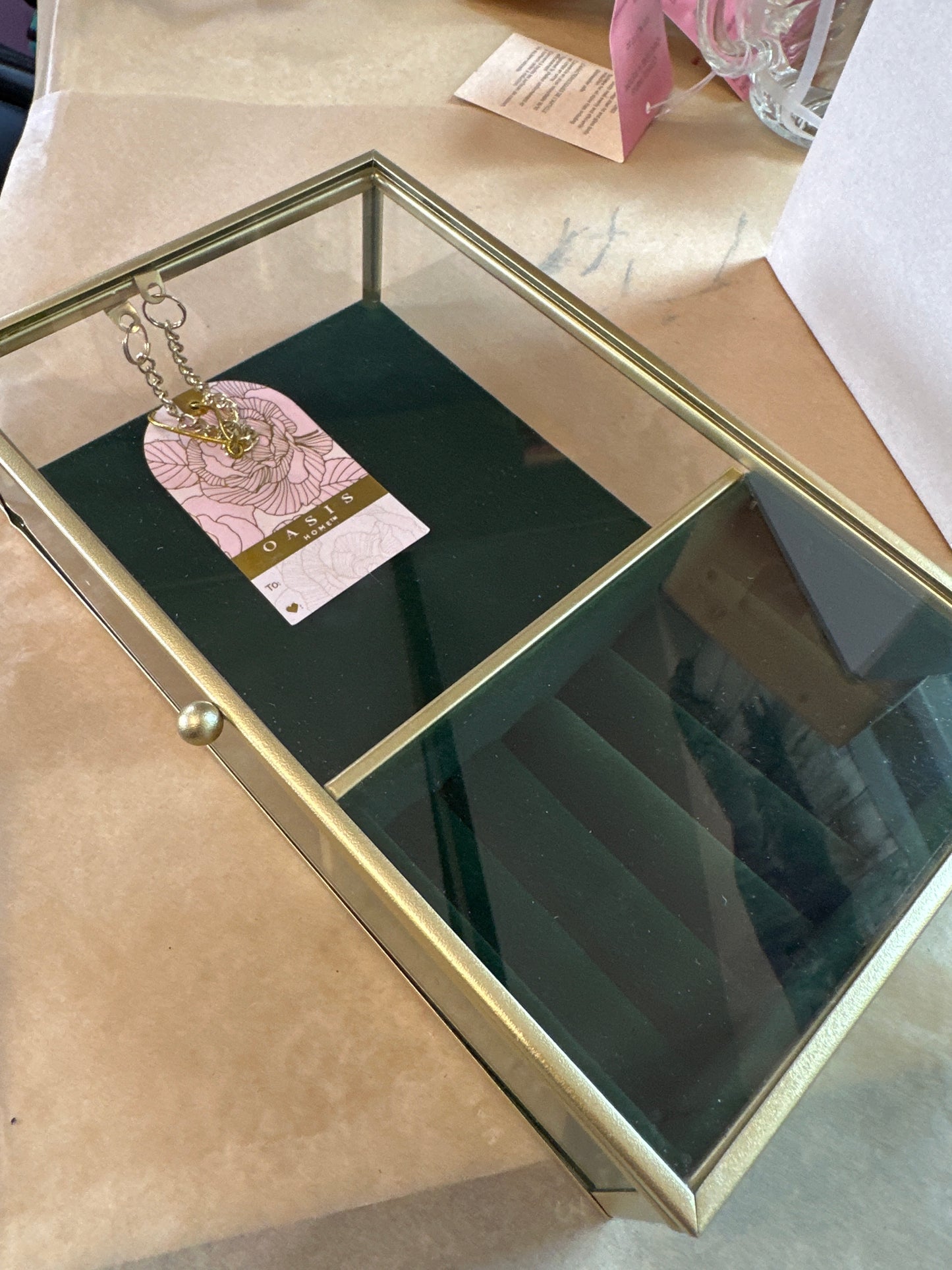 Glass Jewelry Box
