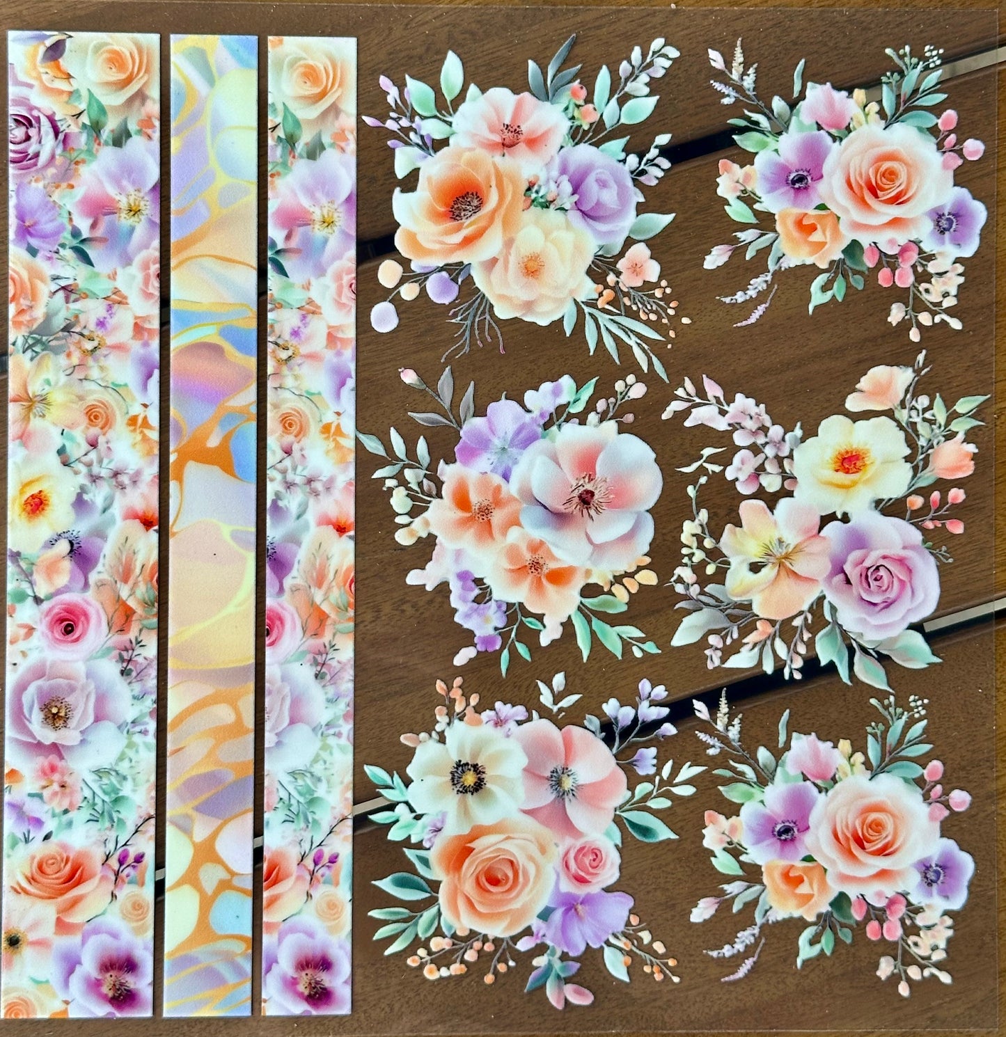 Lilac|Orange Floral
