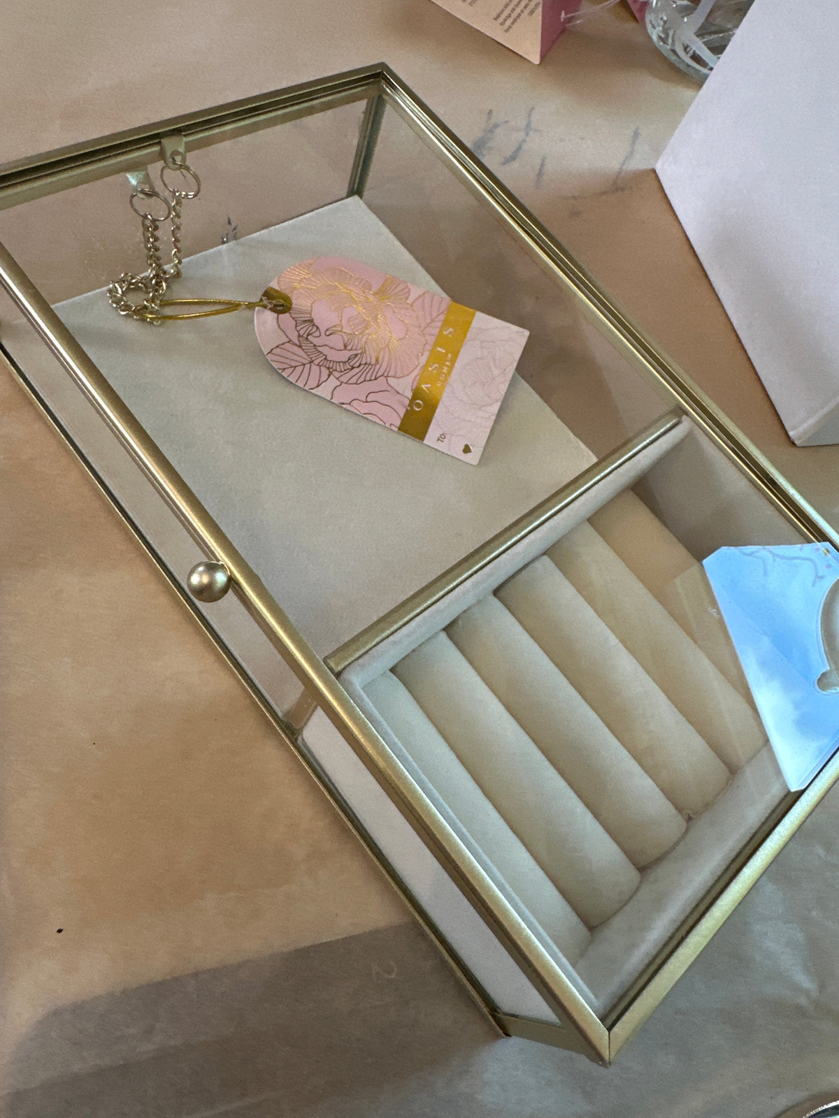 Glass Jewelry Box