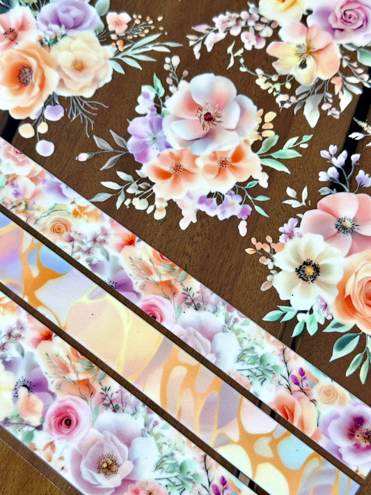 Lilac|Orange Floral