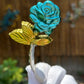 Resin Rose w/Vase