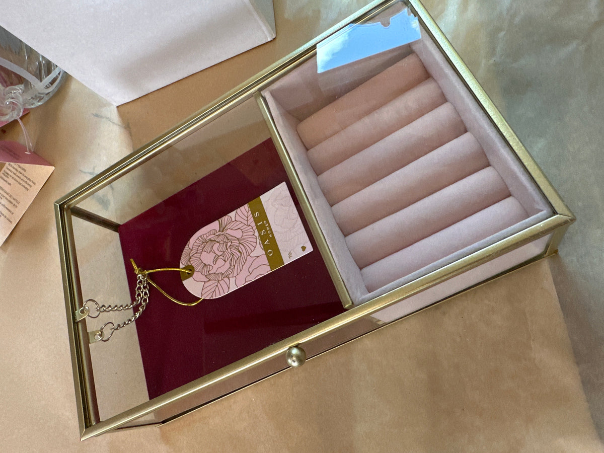 Glass Jewelry Box