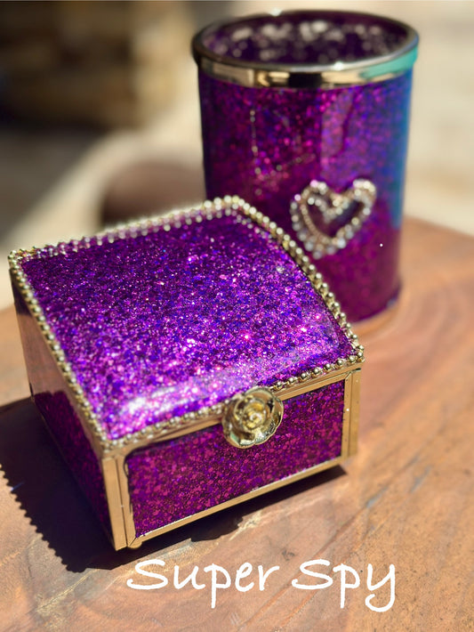 Glass Jewelry Boxes, Mirrors & Holders