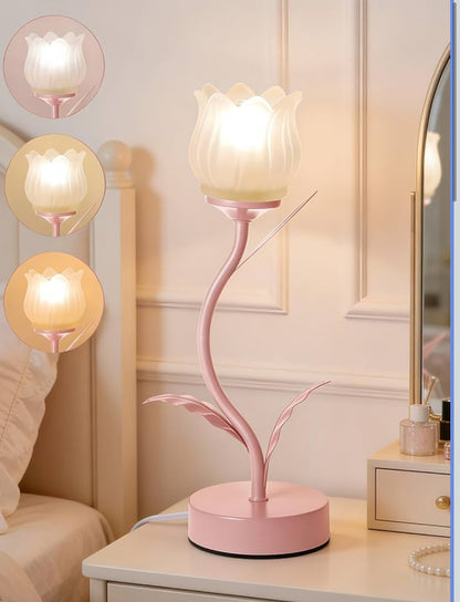 Glass Tulip Lamp
