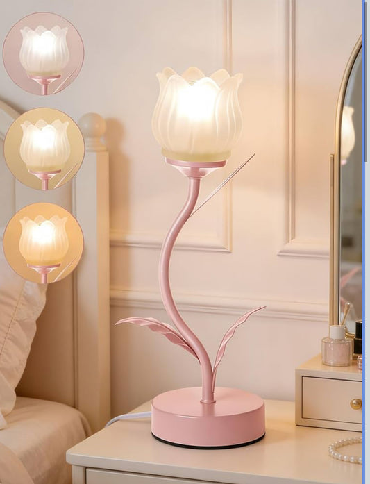 Glass Tulip Lamp