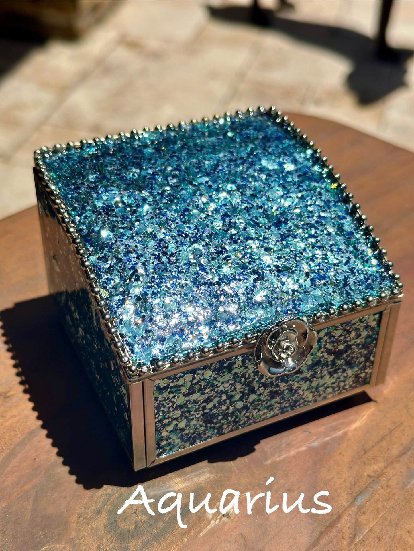 Glass Jewelry Boxes, Mirrors & Holders