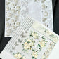 Diamond Butterflies & White Roses