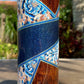 Blue Roses & Hand-Painted Woodgrain